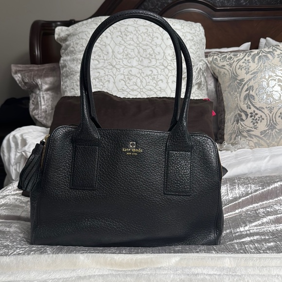 kate spade Handbags - Kate Spade Black Satchel Structured Leather